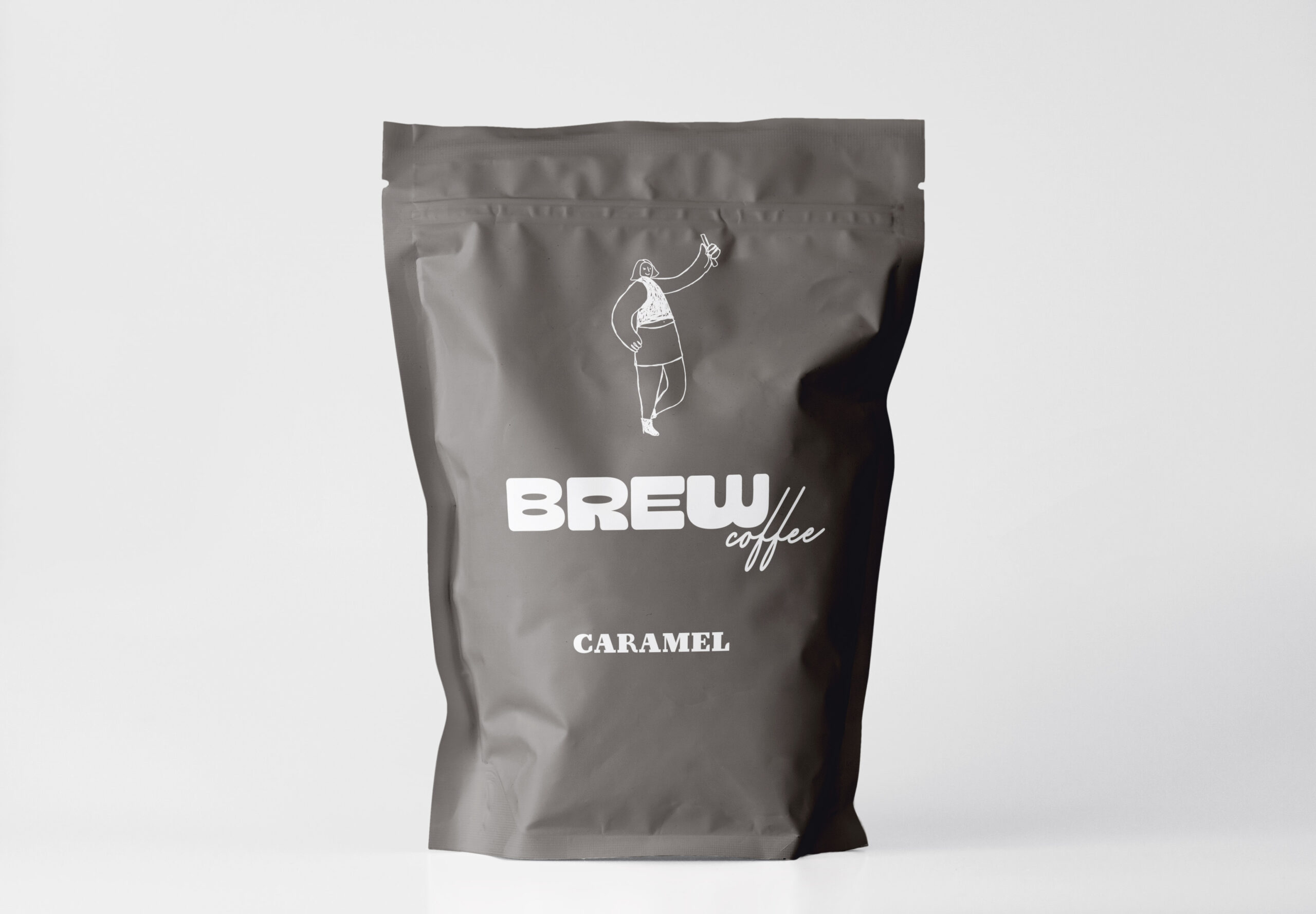 Packaging de café sabor caramel